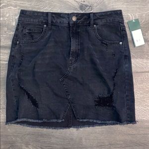 Distressed black, wild fable, denim skirt
